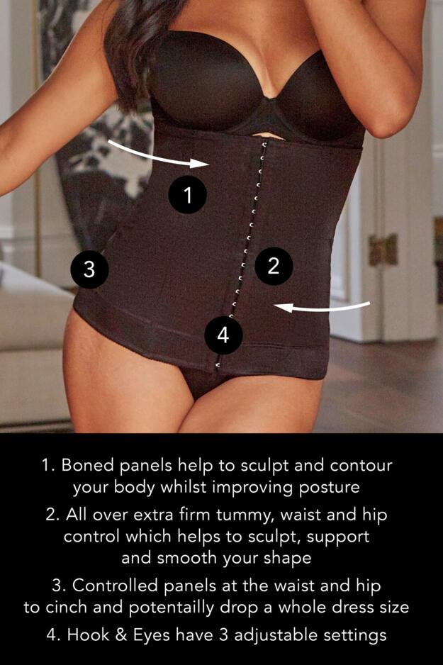 Hourglass Firm Control Back Smoothing Waist Cincher - Nude