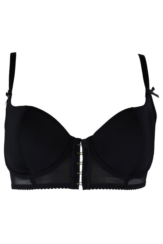 Hook Up Underwired Bra in Black | Pour Moi