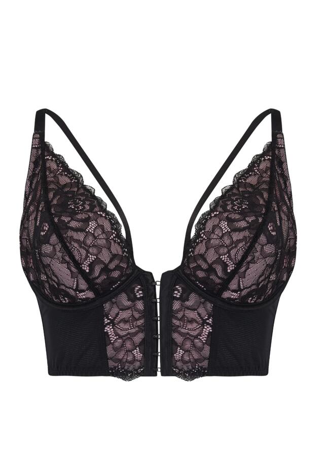 36G - Pour Moi Amour Accent Front Fastening Underwired Bralette