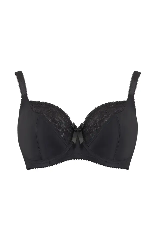 Madison Underwired Bra in Black | Pour Moi