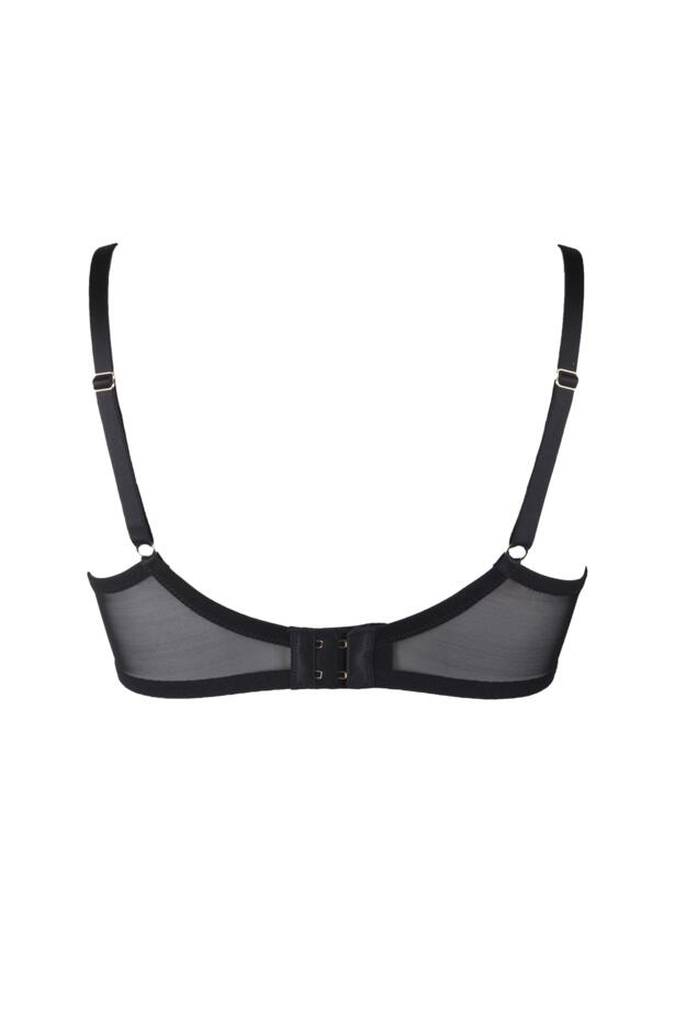 Statement Lightly Padded Bra in Black | Pour Moi