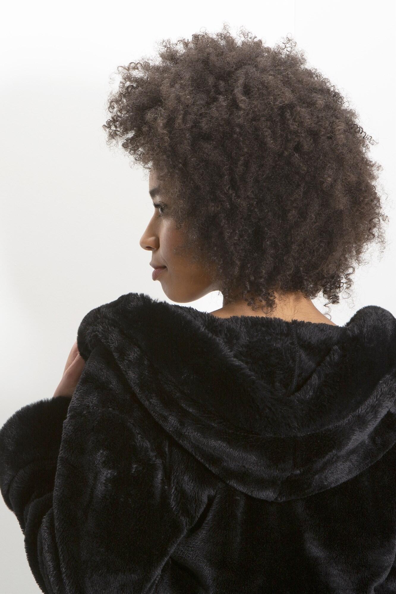 faux fur gown