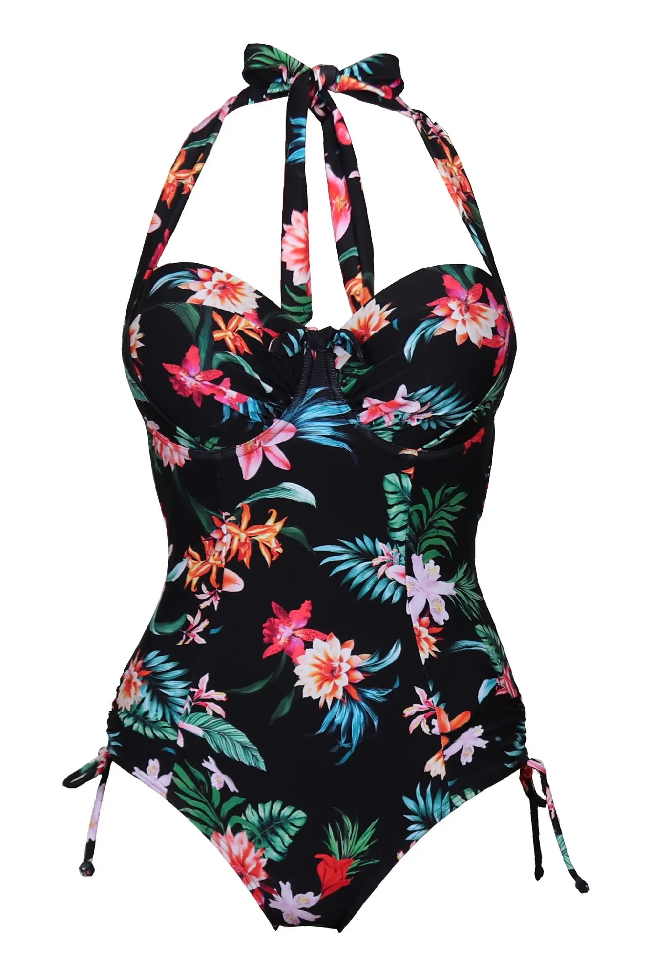 Waterfall Lightly Padded U/W Multiway Control Swimsuit | Pour Moi ...