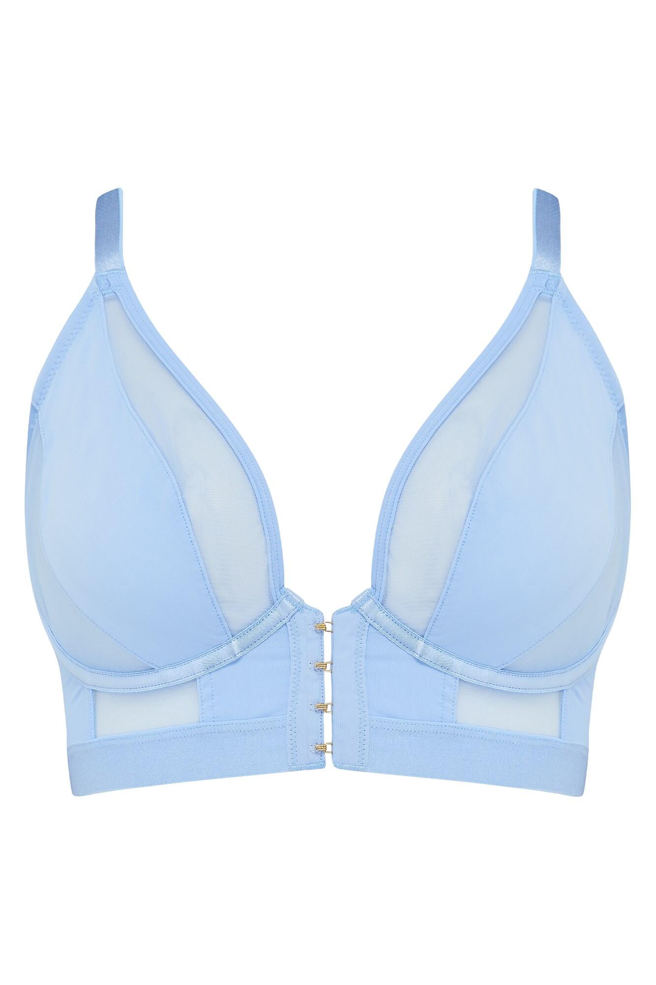 India Front Fastening Underwired Bralette | Powder Blue | Pour Moi
