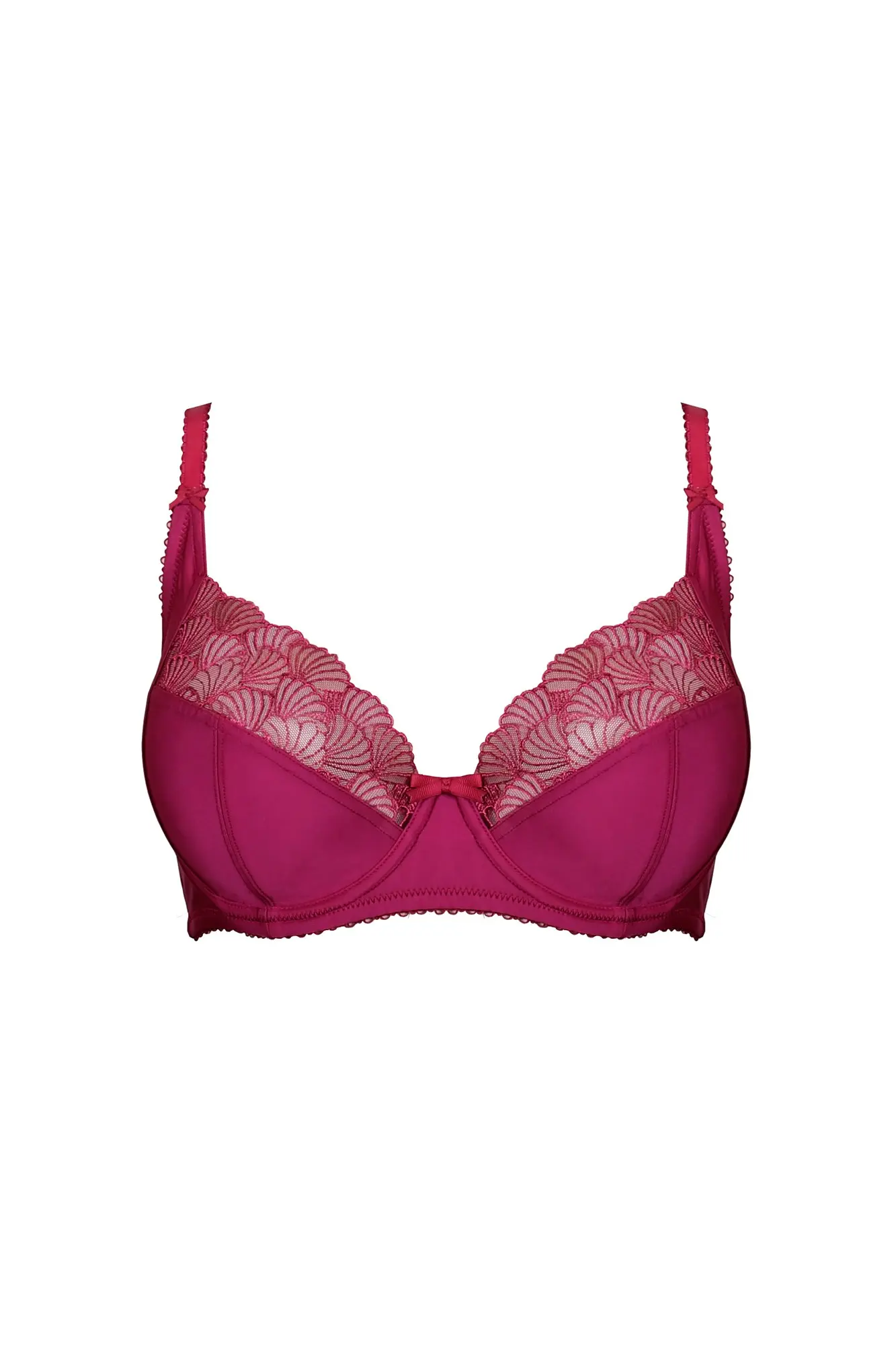 Ophelia Side Support Full Cup Bra | Raspberry | Pour Moi