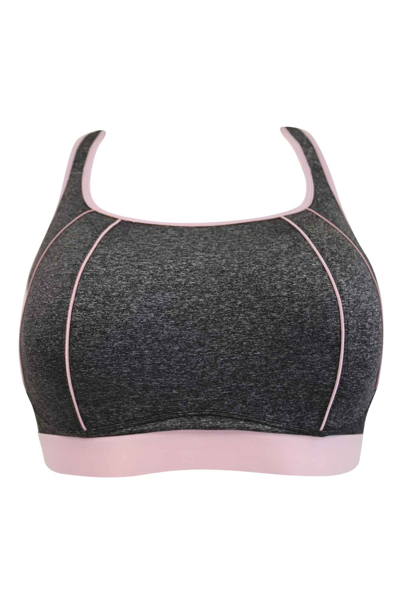 Pour Moi Energy Pulse Longline Underwired Sports Bra Grey/Orchid – Brastop  US