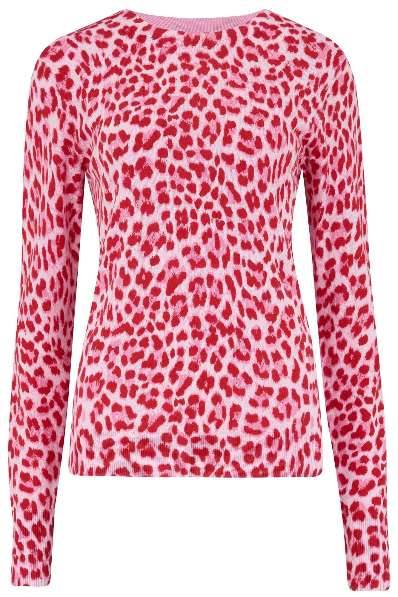 Leopard Print Compact Knit Jumper | Pour Moi | Leopard Print Compact ...