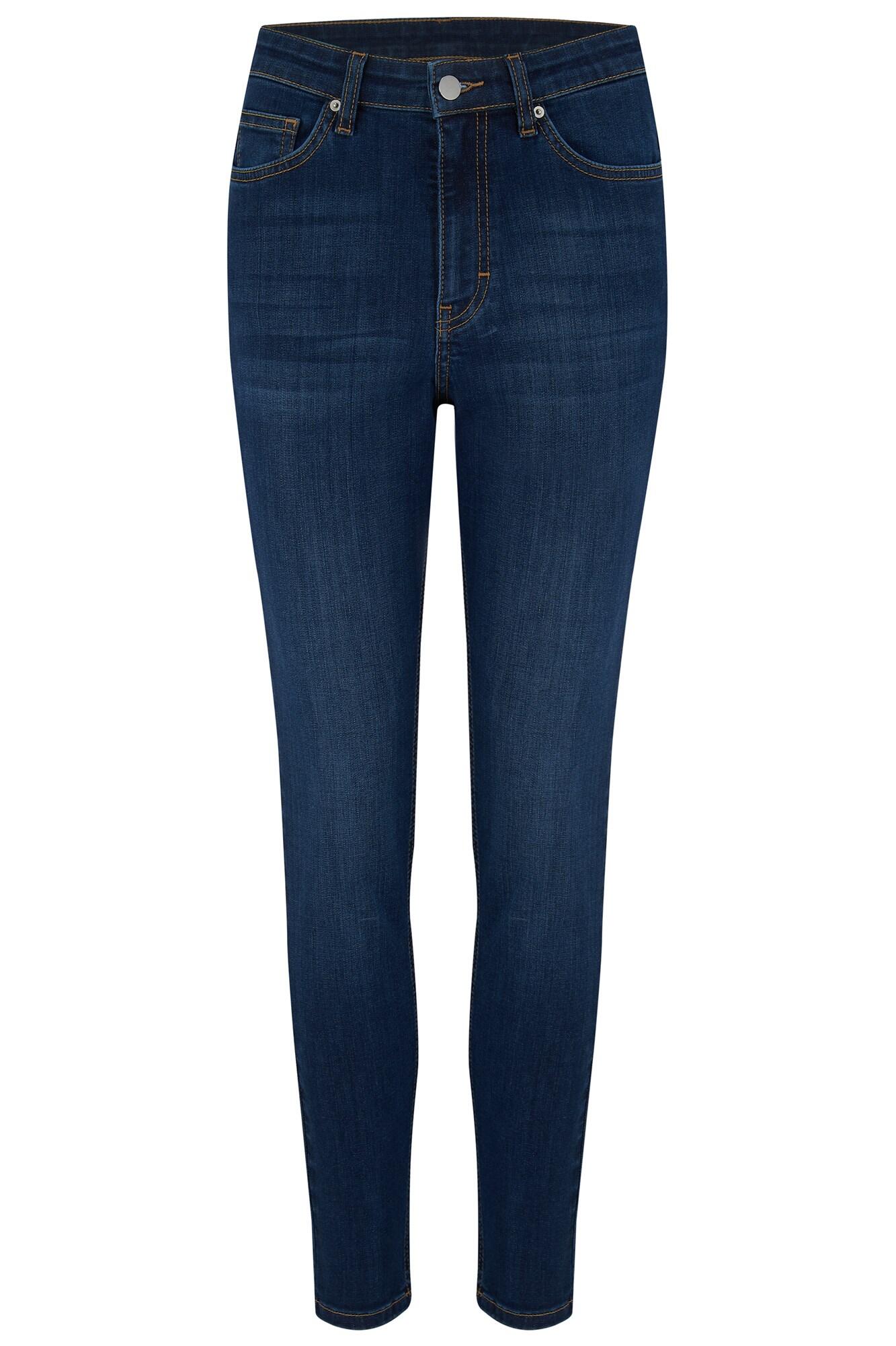 Alexa Stretch Denim Skinny Jeans | Mid Blue | Pour Moi