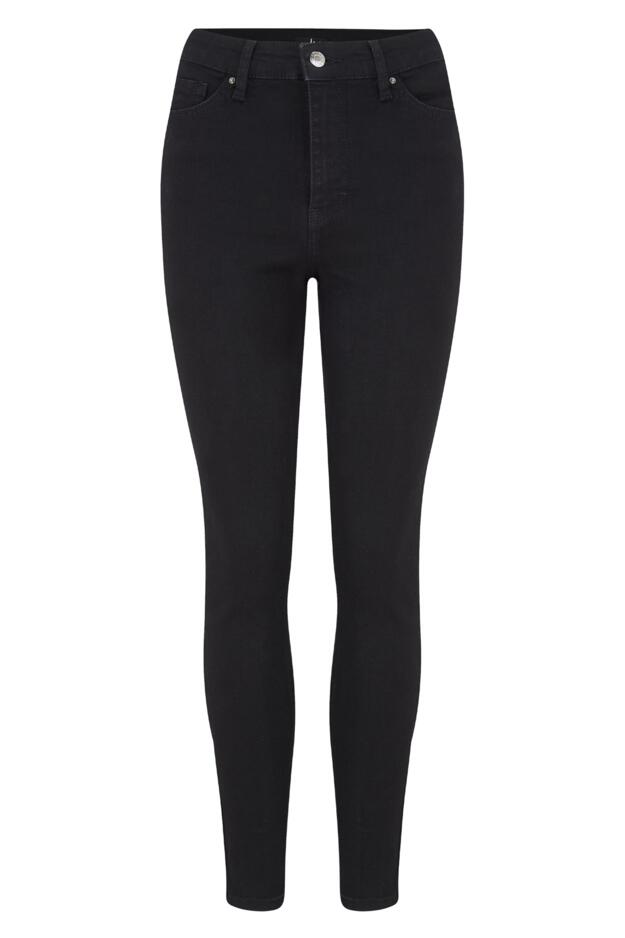 Alexa Stretch Denim Skinny Jeans in Black | Pour Moi