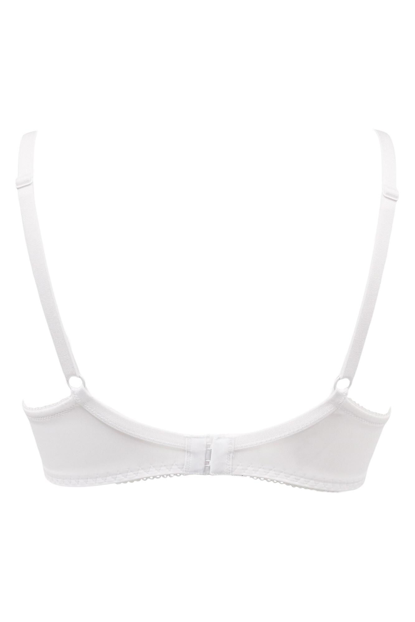 Forever Fiore Plunge Push-Up T-Shirt Bra in White | Pour Moi