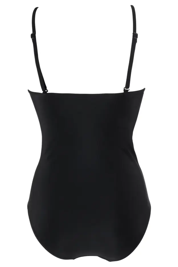 Buy Black High Neck Mesh Tummy Control Swimsuit from the Next UK online shop