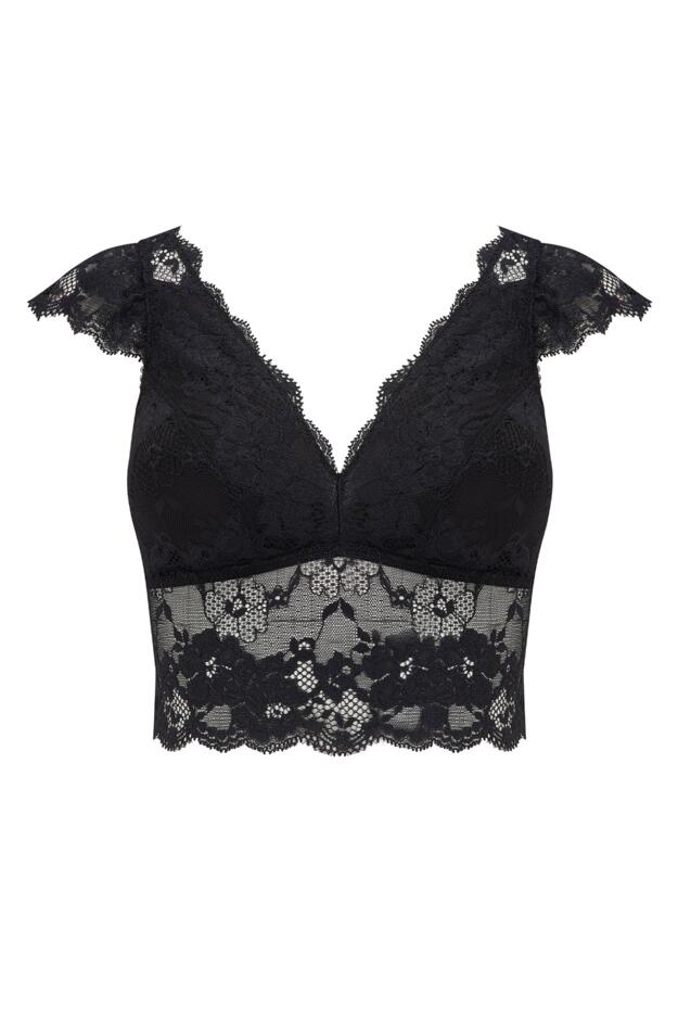 Amour Non Wired Bralette in Black | Pour Moi