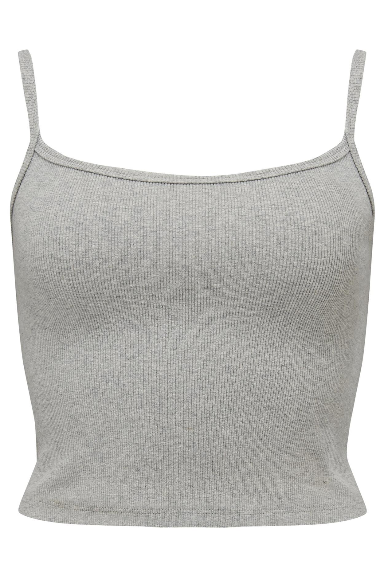 Off Duty Rib Jersey Support Cami in Grey Marl | Pour Moi