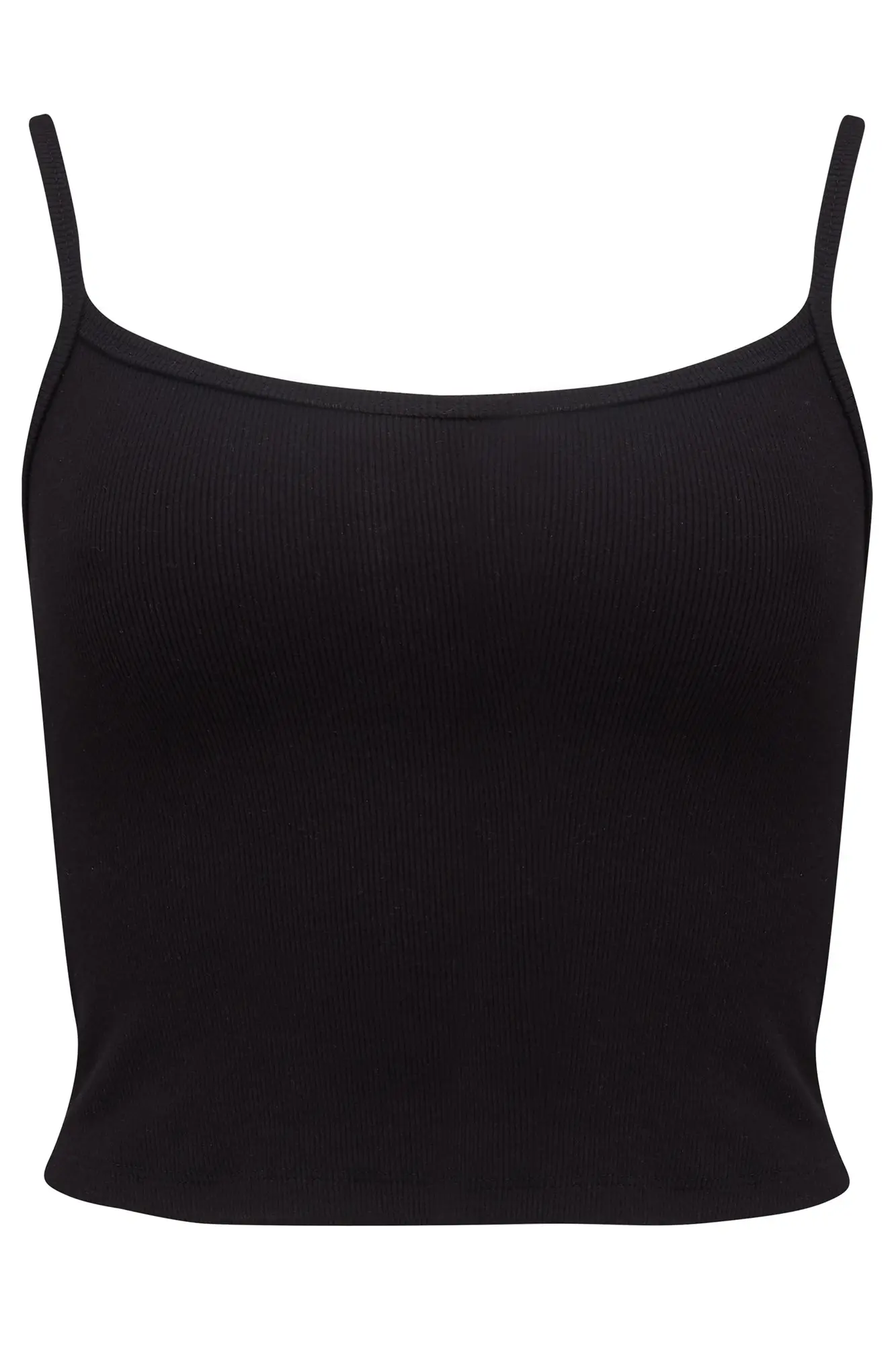 Off Duty Rib Jersey Support Cami | Black | Pour Moi