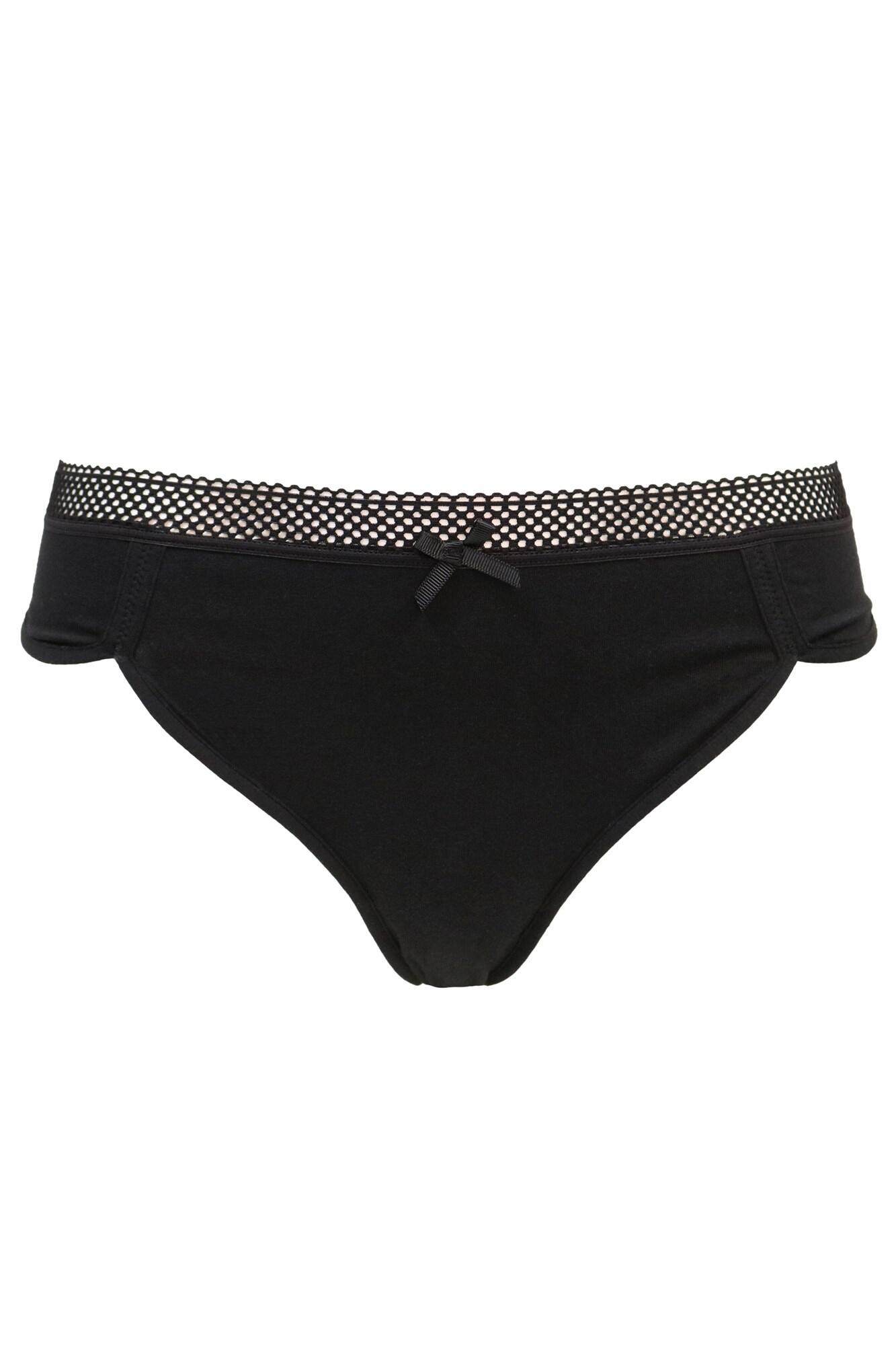 Love To Lounge Cotton Brief in Black | Pour Moi