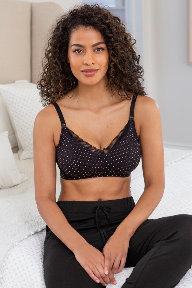 Buy Pour Moi Black Love to Lounge Cotton Non Wired Bra from Next France