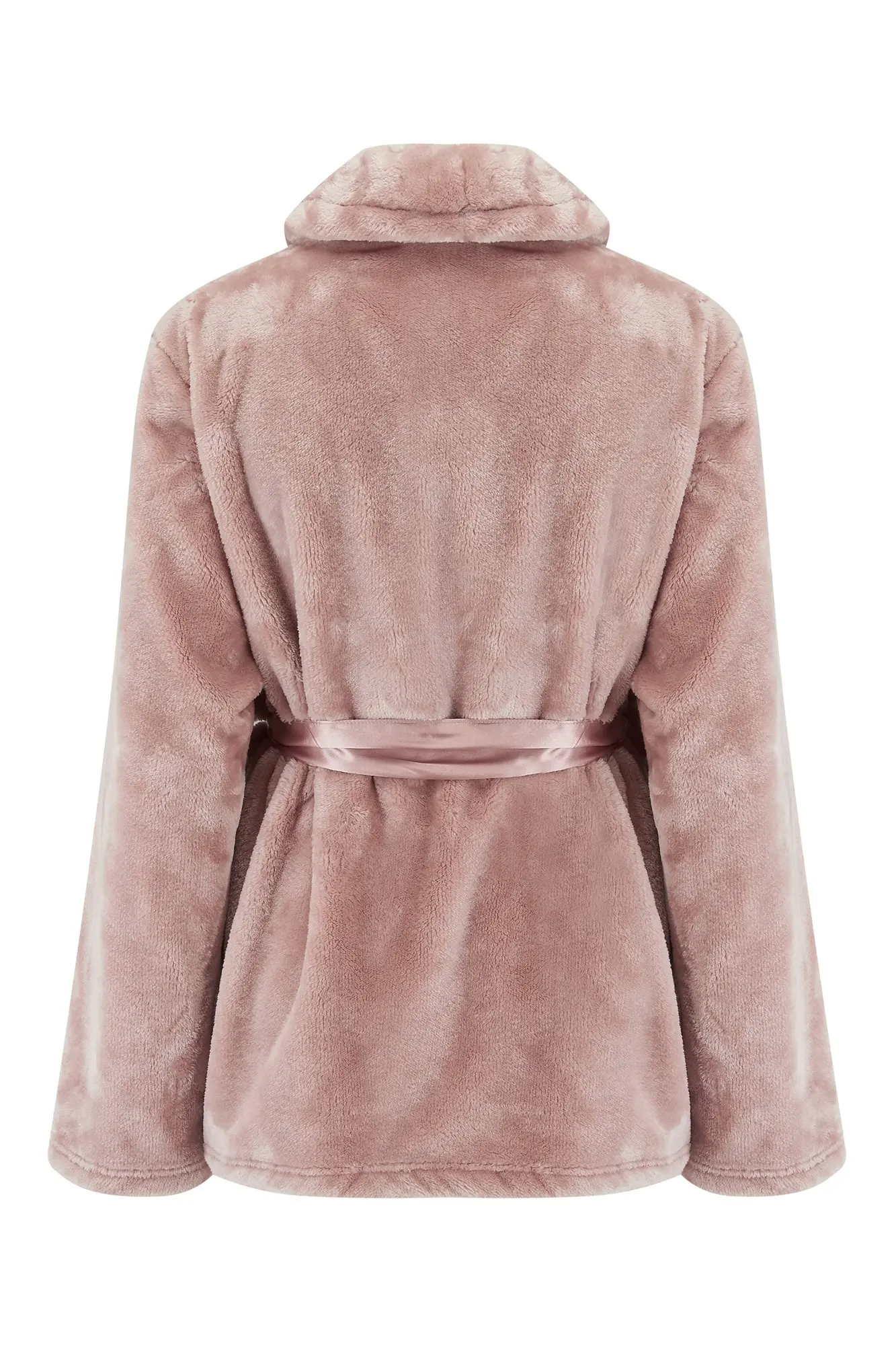 Jenni by Jennifer Moore Women's Faux-Fur-Trim Hooded Robe Gray Pink Plaid  XL / XXL - Walmart.com