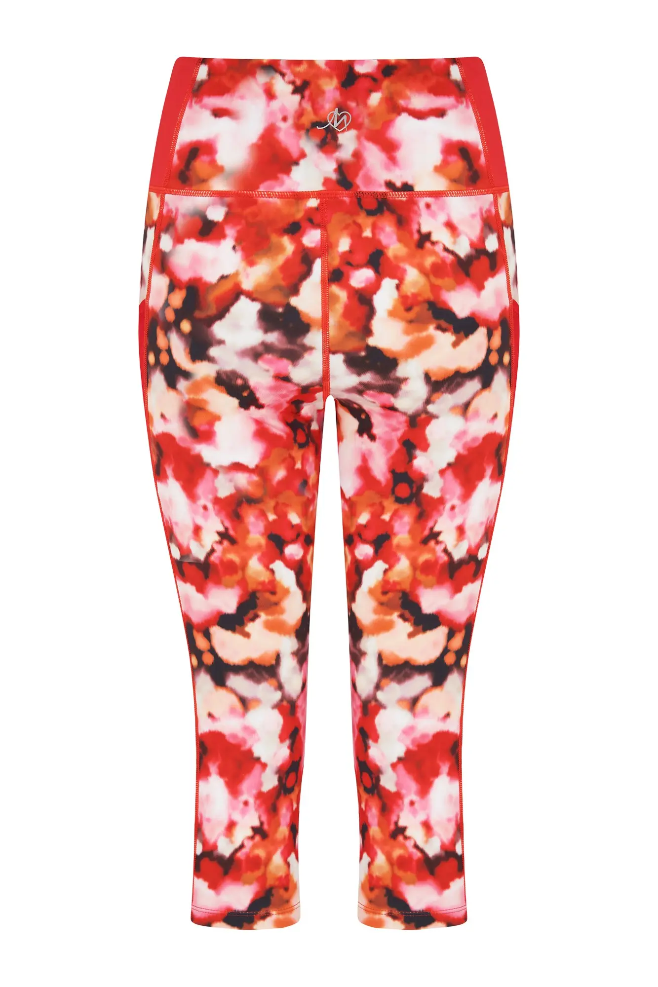 Orange Peonies Floral Rose Women's Mid-Rise Capri Leggings – Harlow & Lloyd