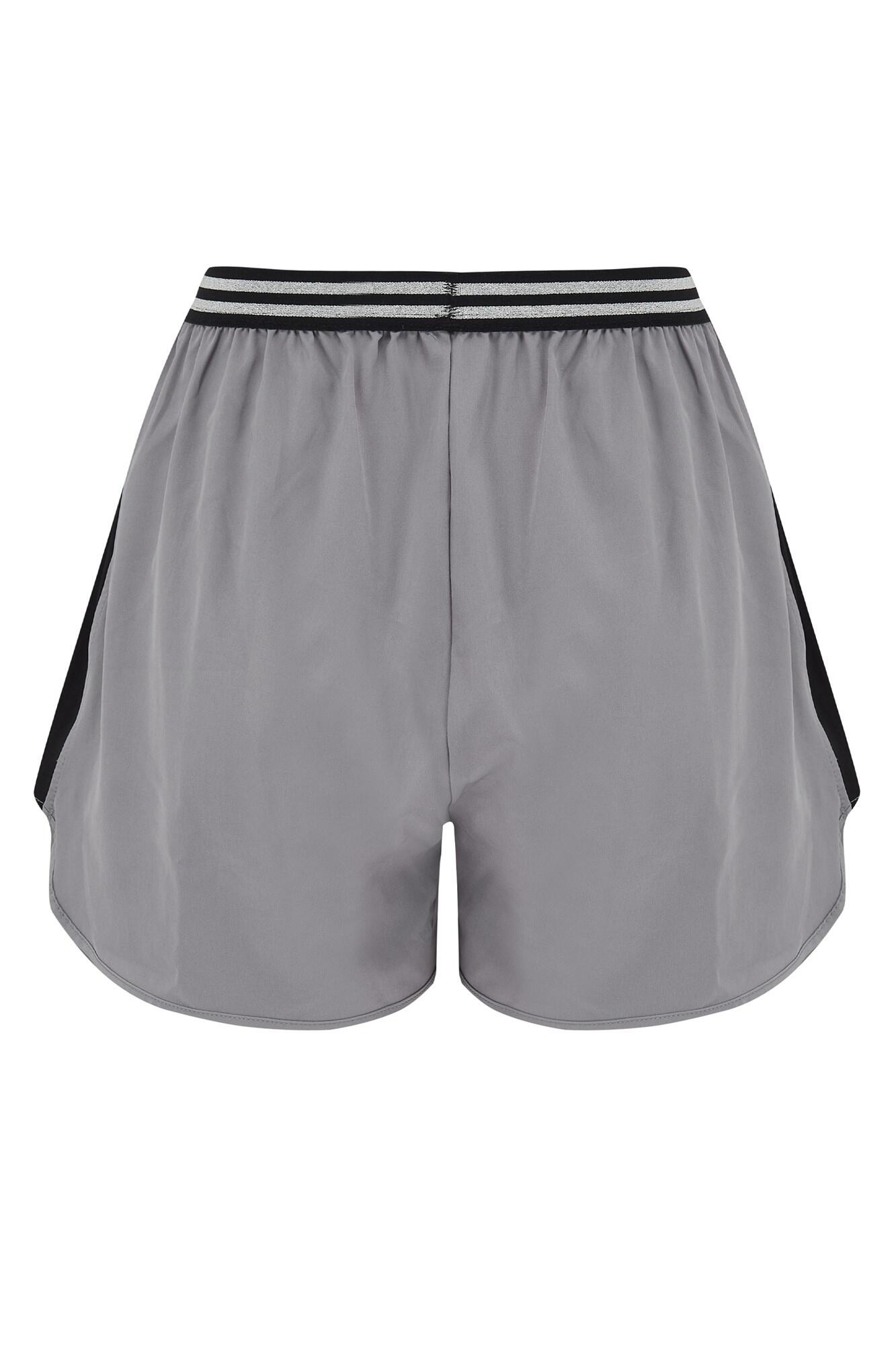 Energy Gym Short in Silver Black Pour Moi