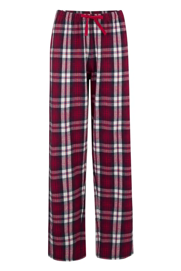 Cosy Check Brushed Cotton Pyjama Set | Navy/Red/White | Pour Moi