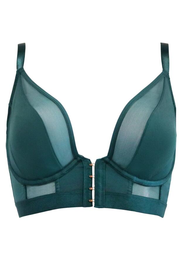 India Front Fastening Underwired Bralette B-G