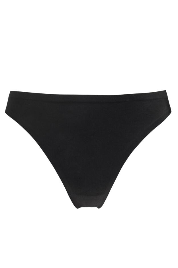 Invisible thong  Strapless Panty G-string - Black