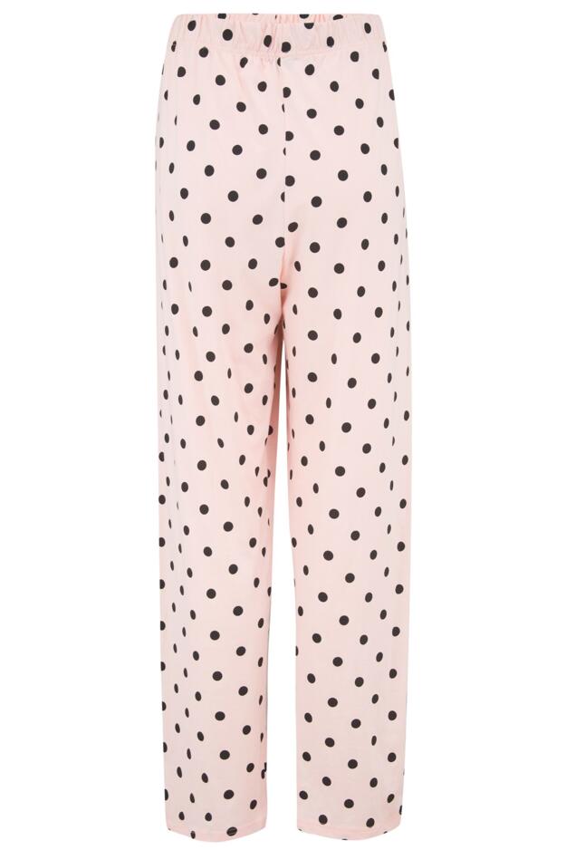 Sore Head Stay in Bed Cotton Jersey Pyjama Set in Black/Pink | Pour Moi