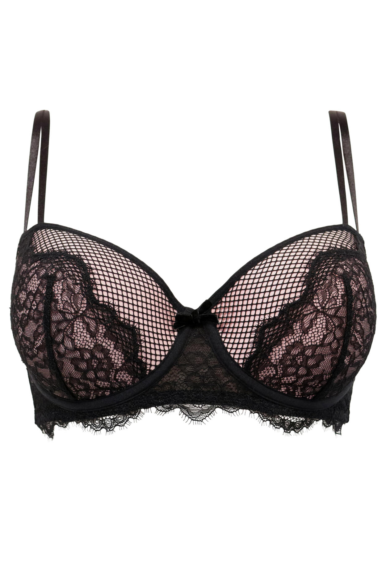 Dark Romance Padded Set | Black/Pink | Pour Moi