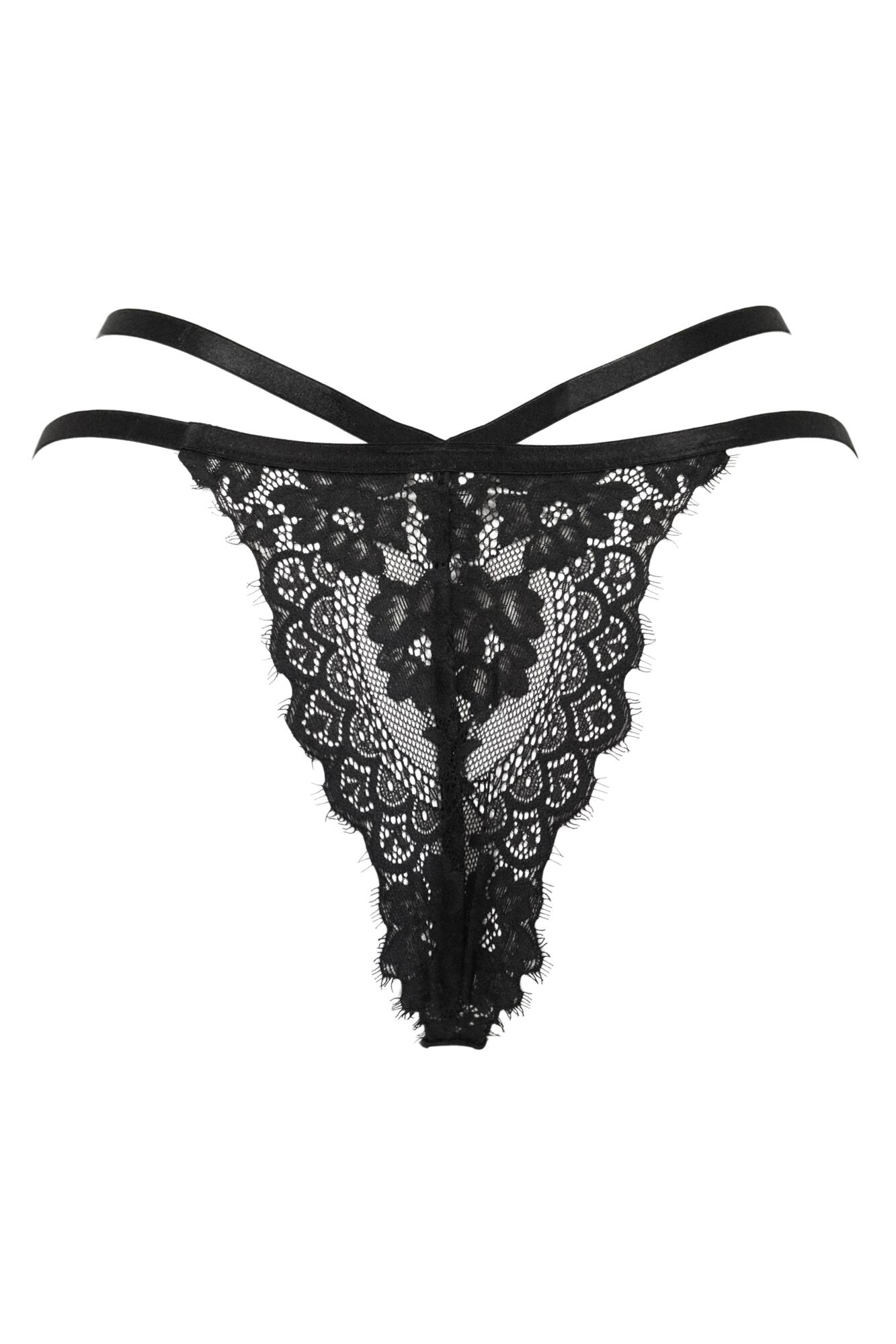 India Underwired Eyelash Lace Set in Black | Pour Moi