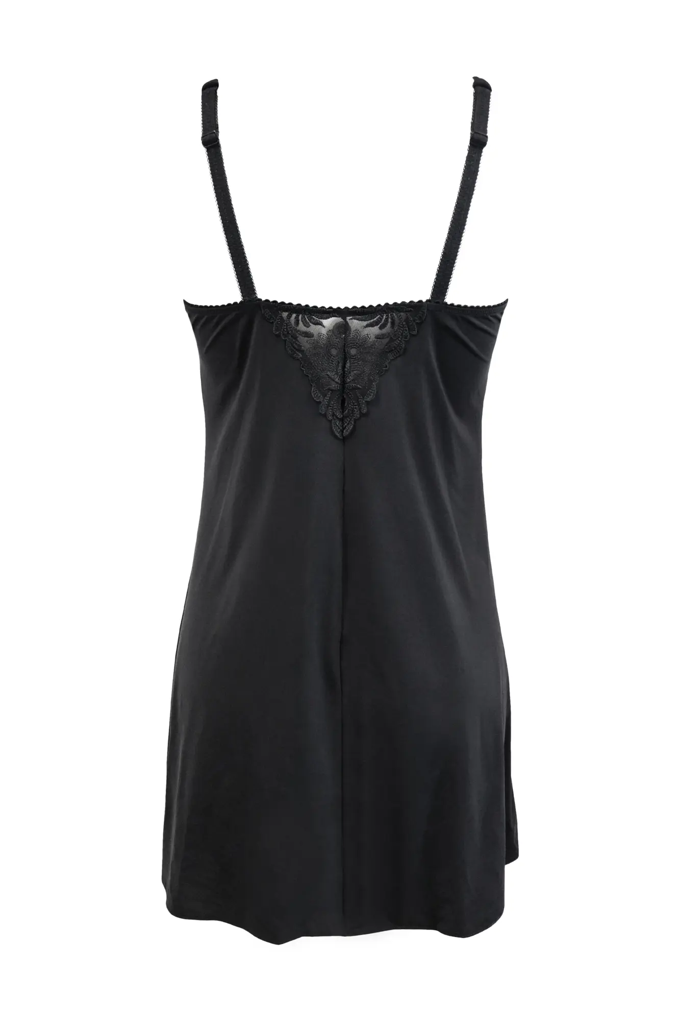 St Tropez Embroidered Chemise in Black | Pour Moi
