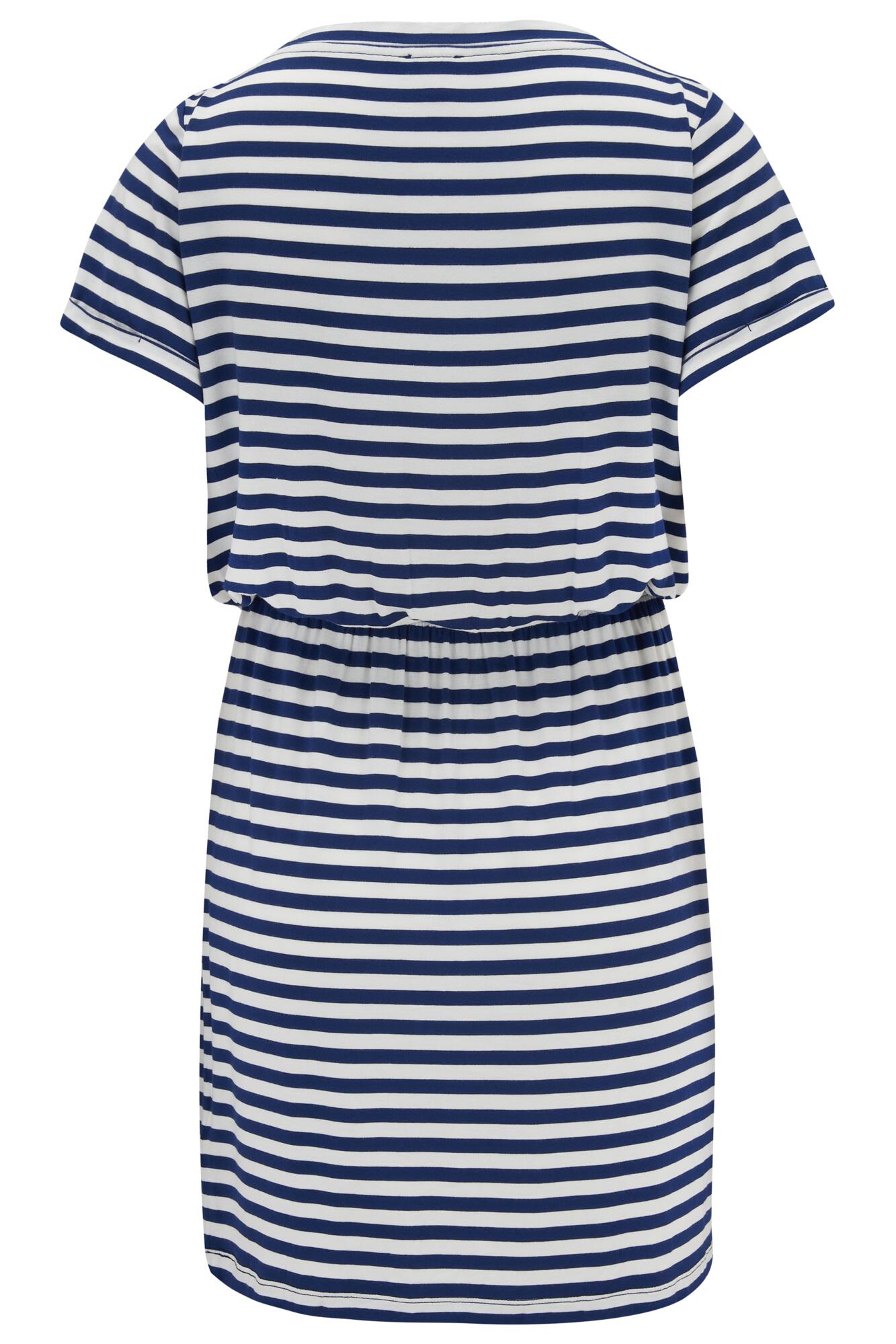 Blue and white hot sale t shirt dress