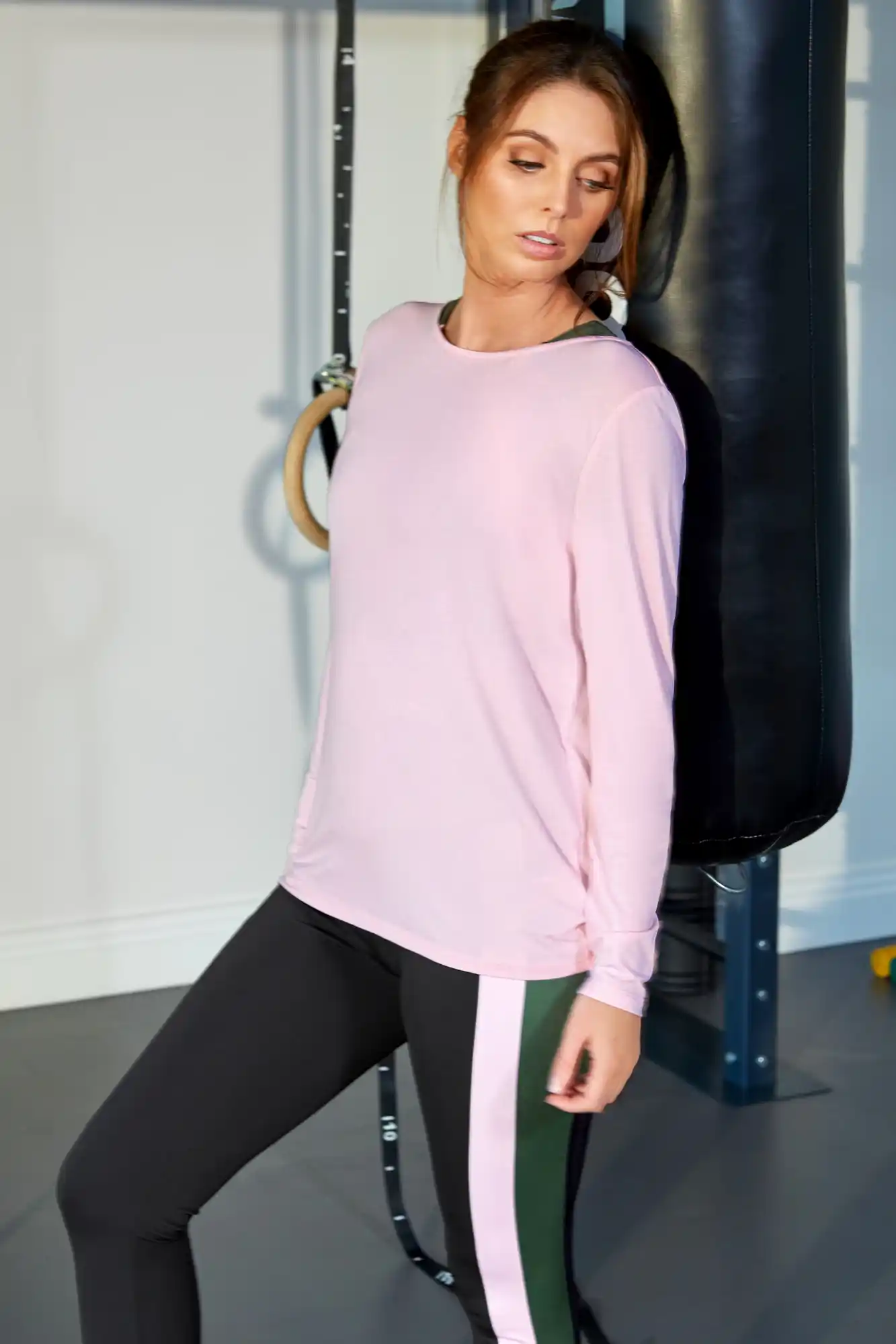 Plus Activewear Velour Tracksuit Set Long Sleeve Sportswear With