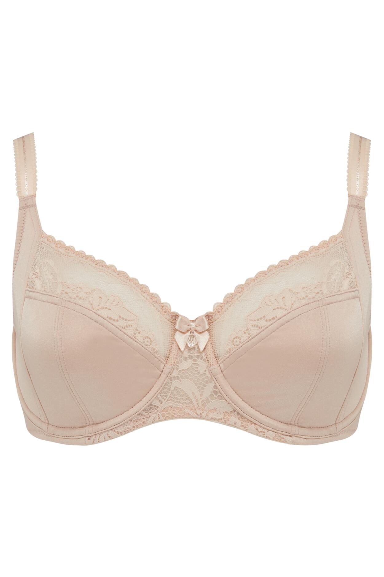 Aura Side Support Underwired Bra in Almond | Pour Moi