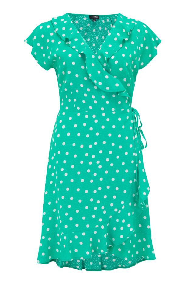 Textured Woven Wrap Beach Dress