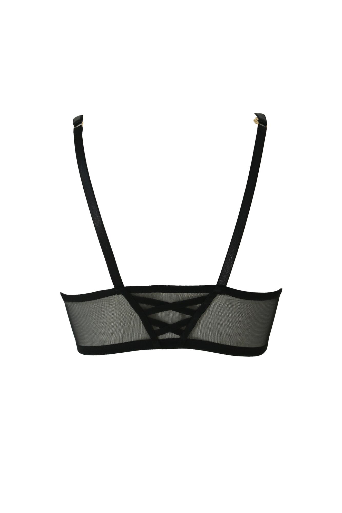 India Sheer and Opaque Front Fastening Push Up T Shirt Bra