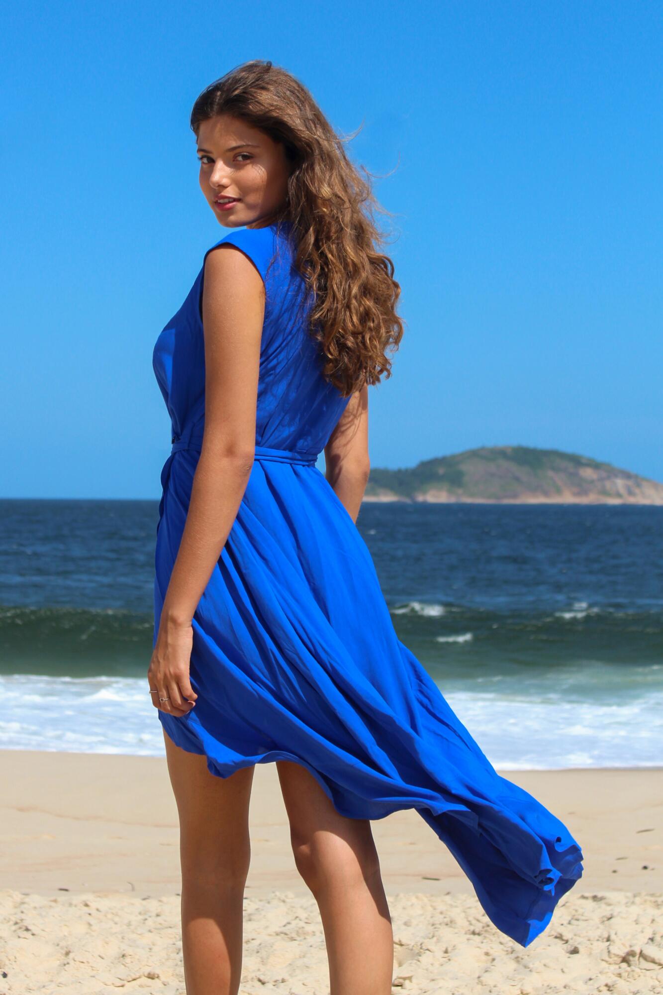 Beach wear hot sale wrap dress