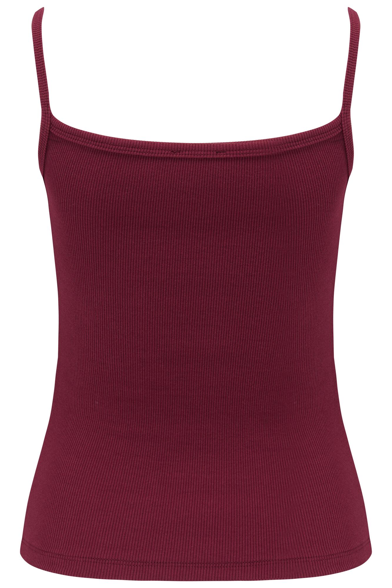 Off Duty Long Line Rib Jersey Support Cami in Berry | Pour Moi Off Duty Long Line Rib Jersey Support Cami in Berry | Pour Moi