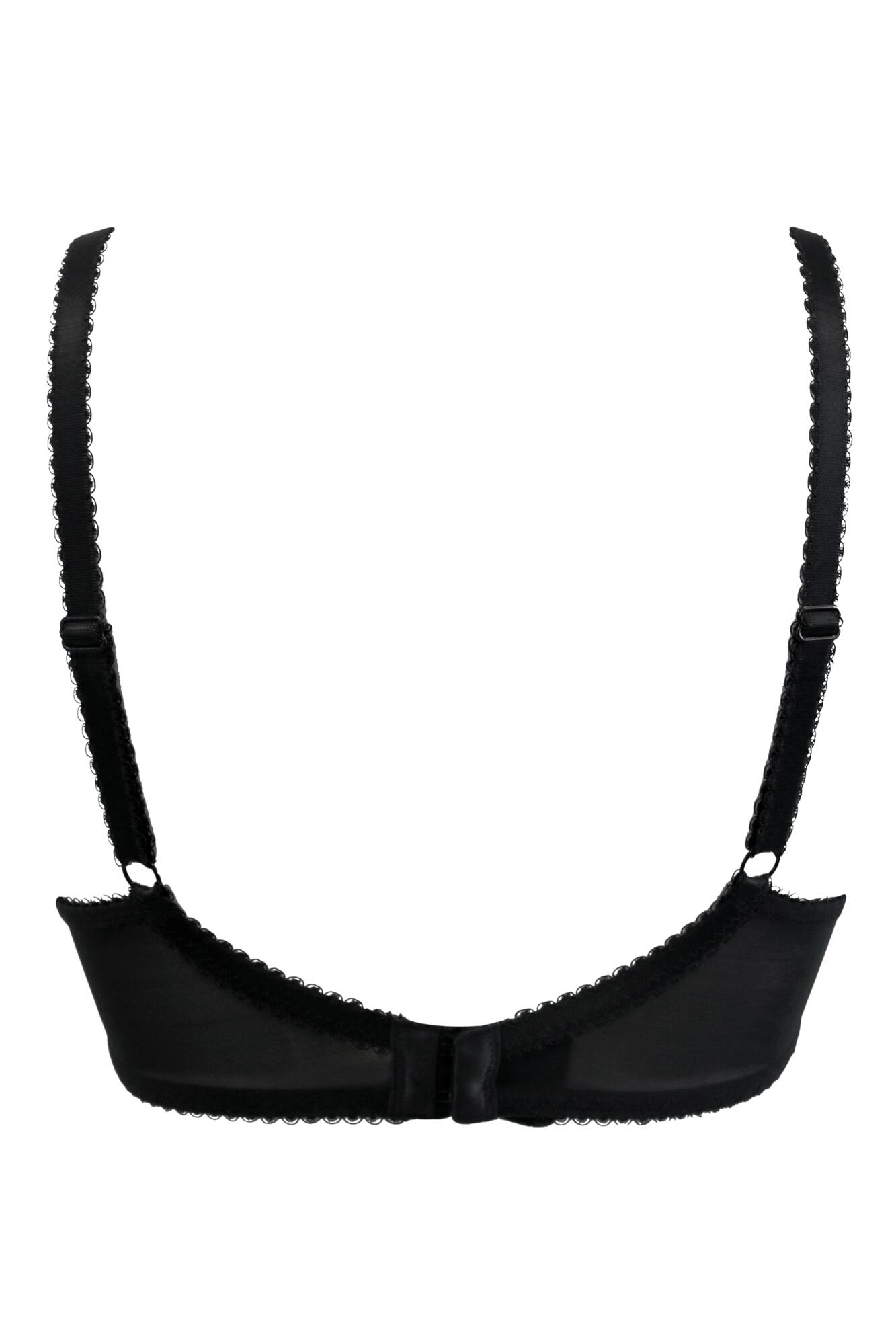 Flora Plunge Push Up T Shirt Bra In Black Pour Moi 