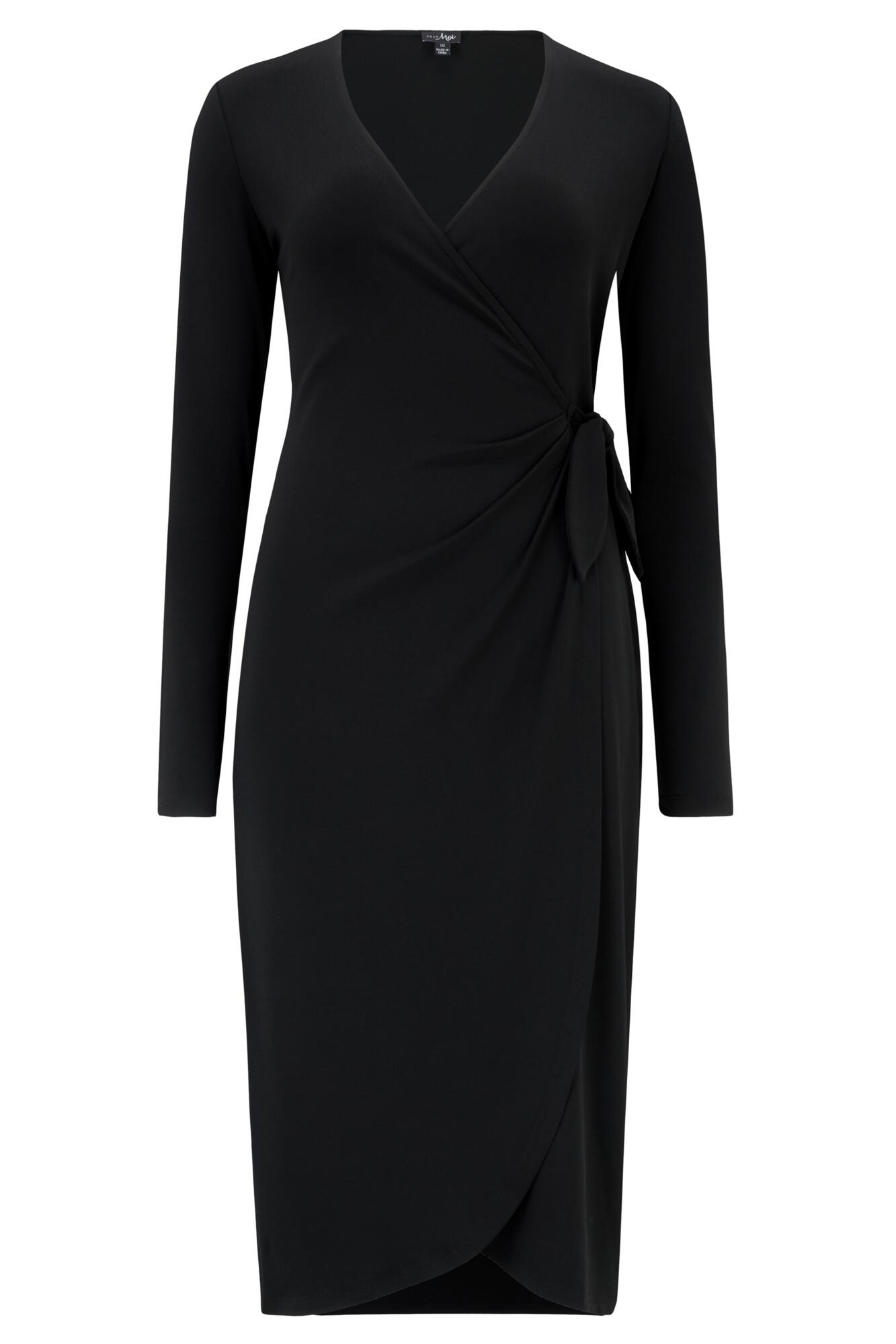 Bryony Fuller Bust Slinky Jersey Midi Dress in Black | Pour Moi