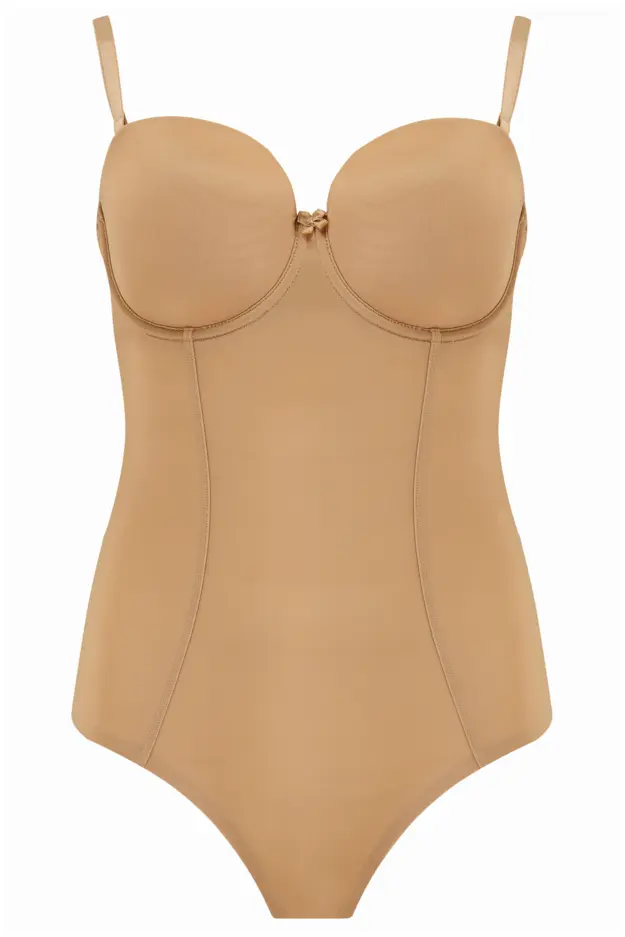 Definitions Multiway Tummy Control Shaping Strapless Body, Caramel