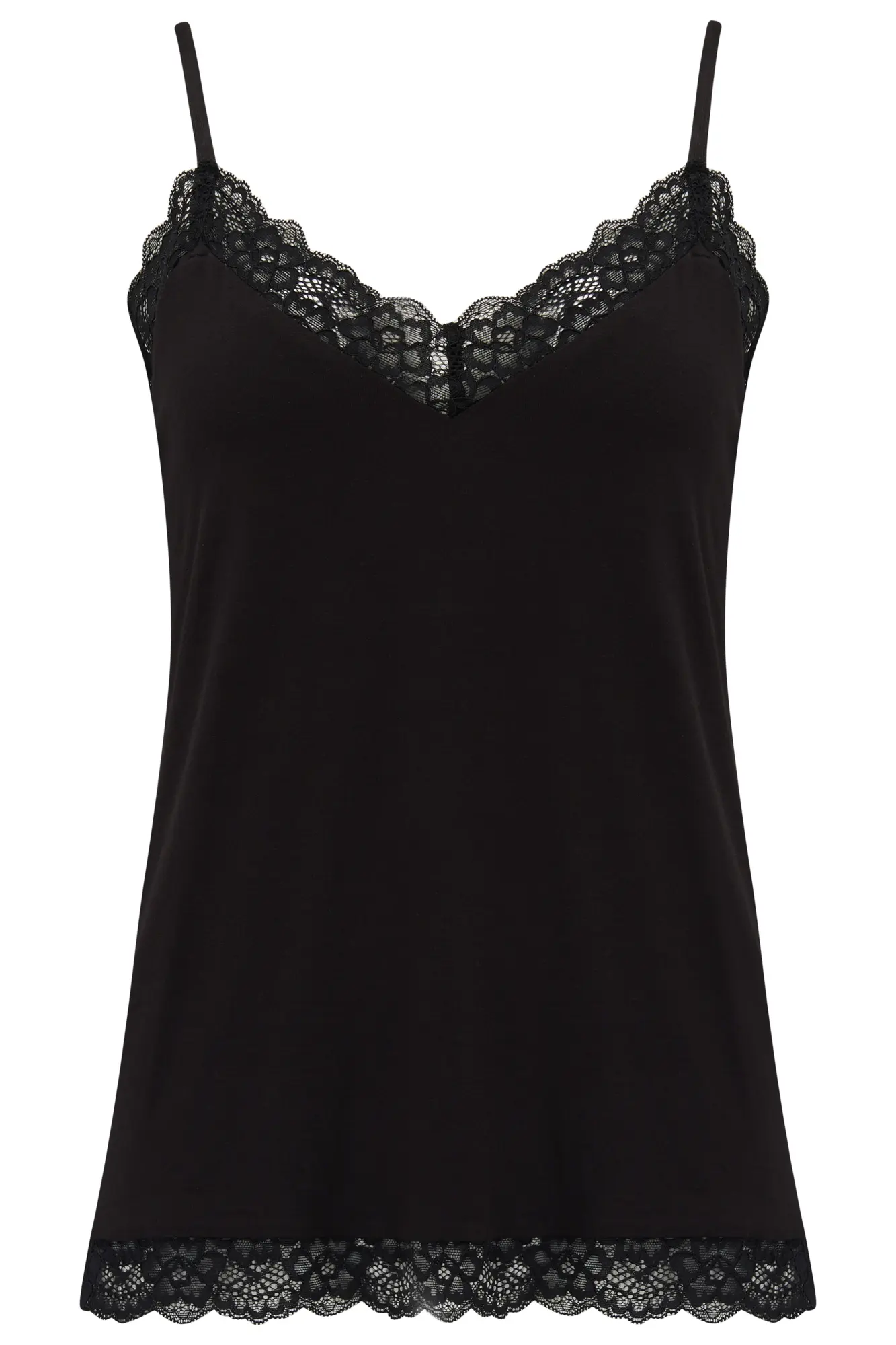 Sofa Loves Lace Hidden Support Cami in Black | Pour Moi