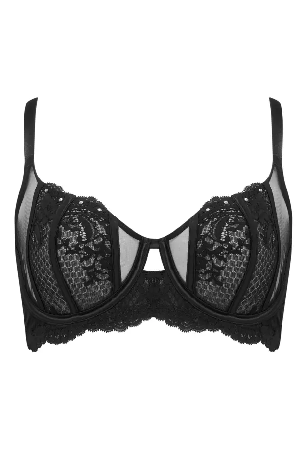 VIP Non Padded Underwired Bra in Black | Pour Moi
