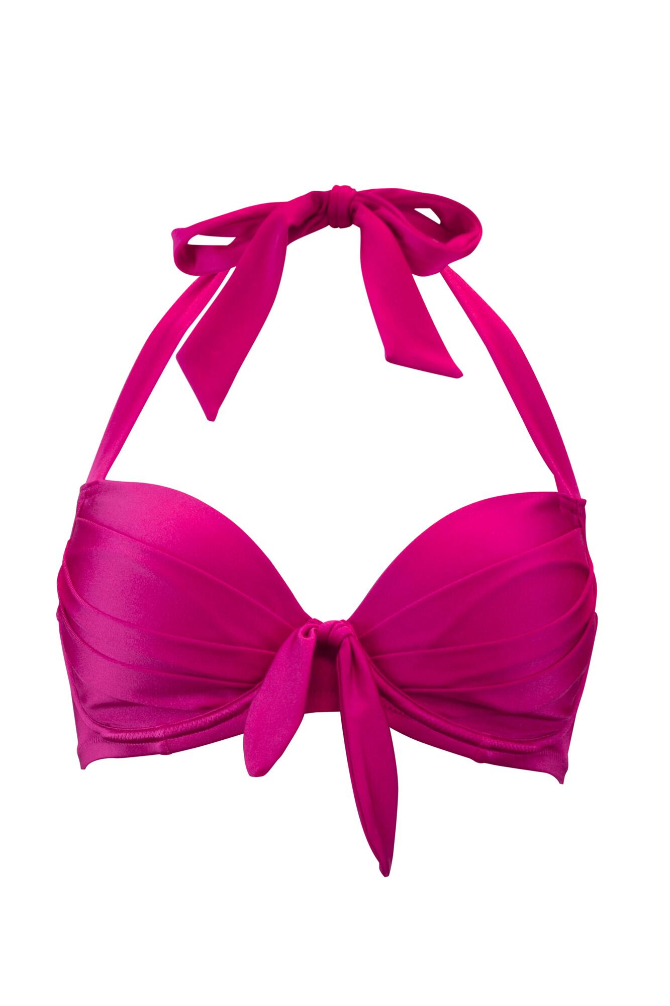 Pink halter bikini online