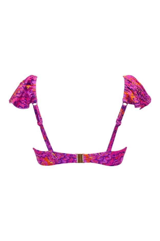 Bermuda Underwired Non-Padded Frill Bikini Top
