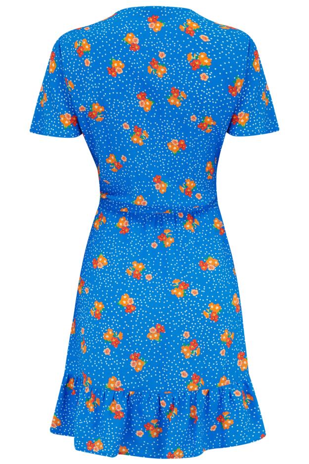 Woven Tiered Wrap Dress