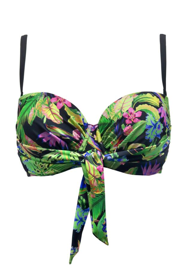 Saint Lucia Bikini Top by Bravissimo, Multi Print