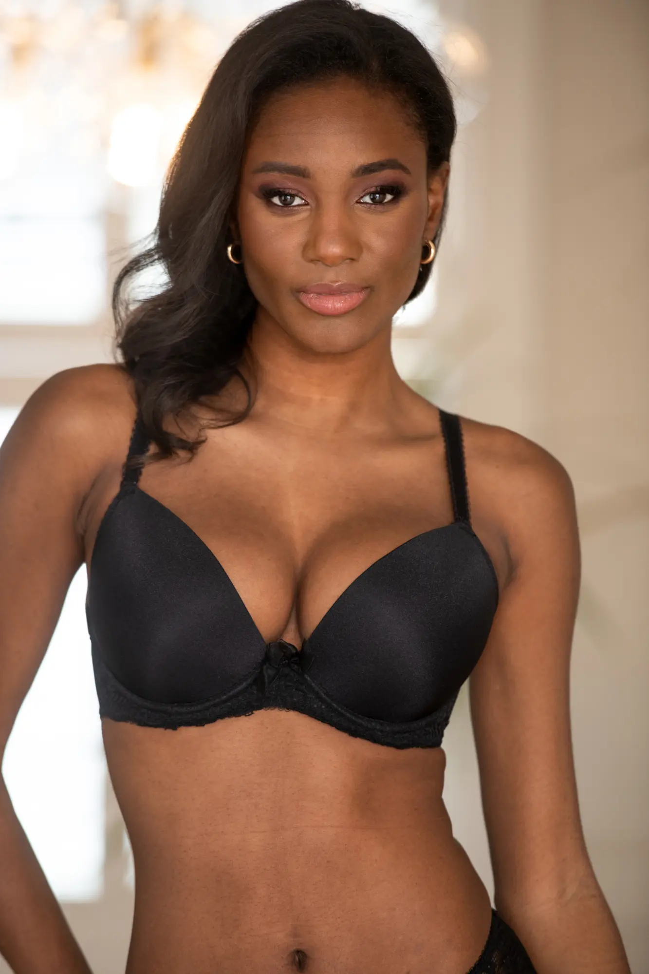 Forever Fiore Plunge Push Up Tshirt Bra, Pour Moi, Forever Fiore Plunge Push  Up Tshirt Bra, Black