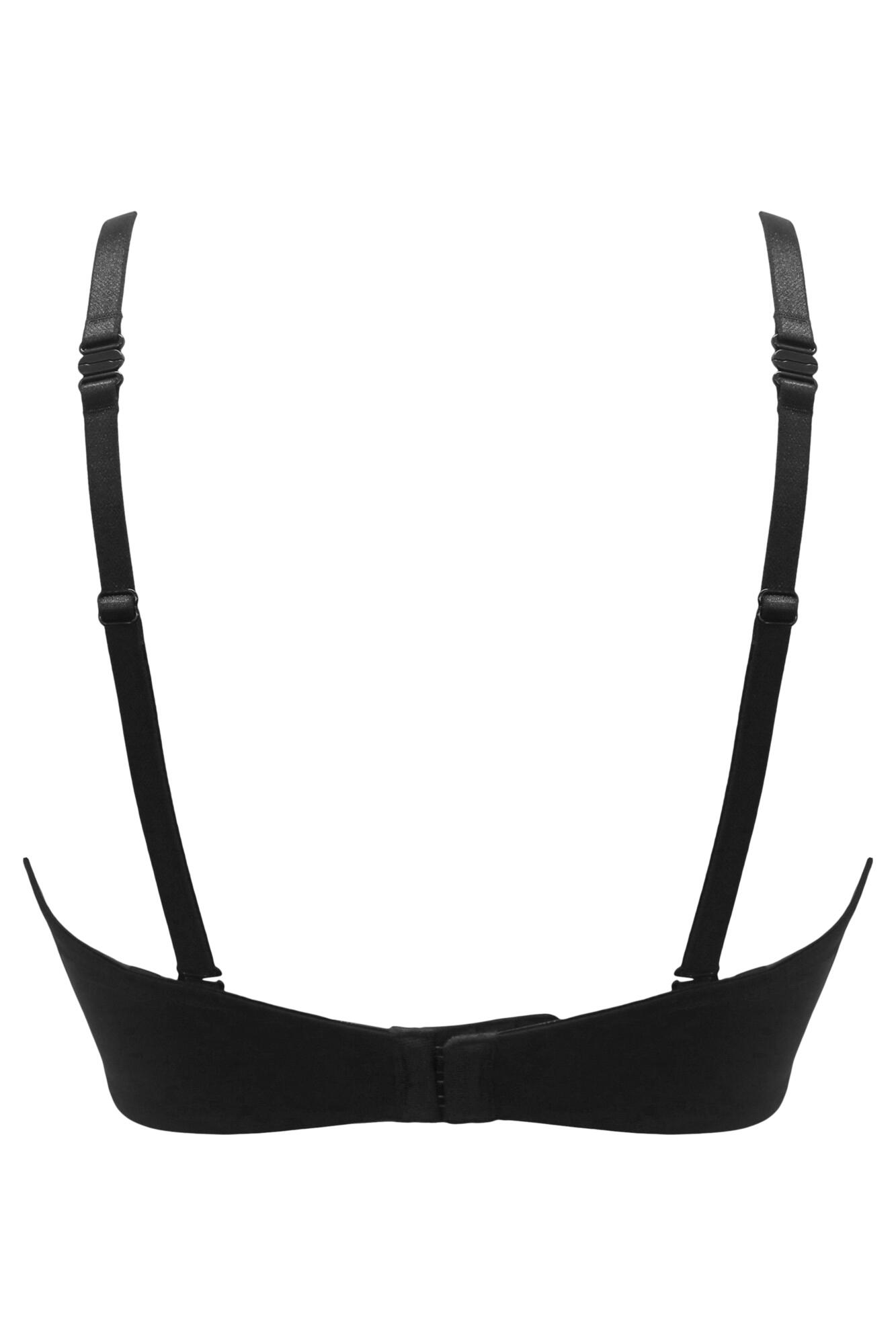 Definitions U Wire Plunge Low Back Multiway Bra in Black | Pour Moi