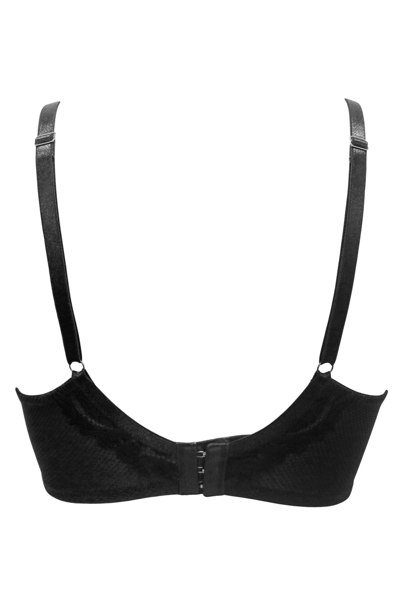 New Look longline push up bra in black animal print