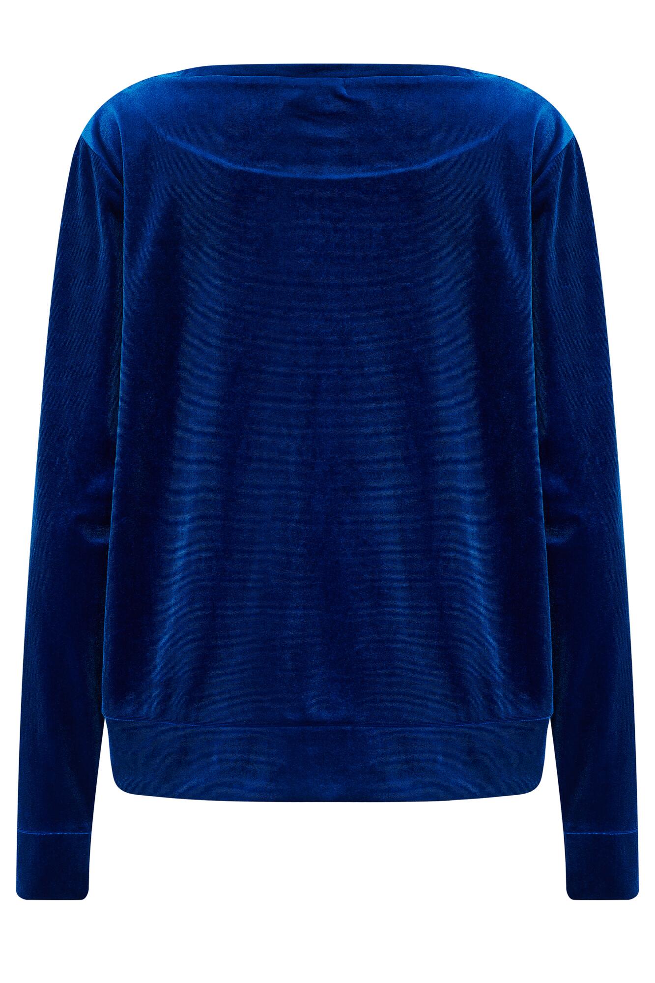 Velour Lounge Pyjama Set in Cobalt | Pour Moi